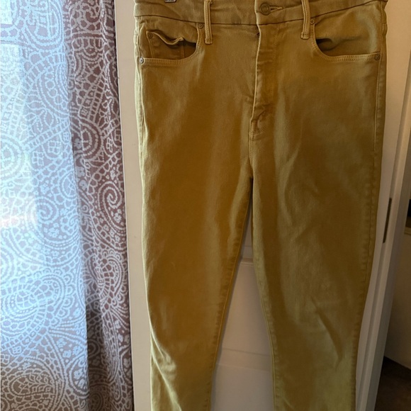 Mother Women's Yellow mustardy Jeans - Picture 2 of 4